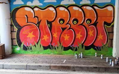 Fresque de graffiti à Canillo